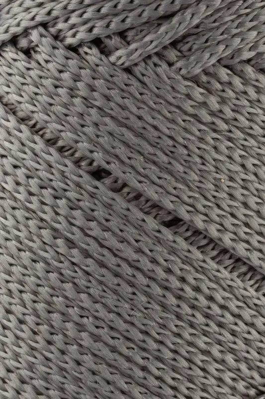 1. 5 Mm - 100 gr Polyester Makrame Ipi Kulrang 150 M Polyester Makrame Ip Supla Ip Va Çanta Ipliği-Kulrang - 2