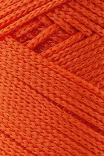 1. 5 Mm - 100 gr Polyester Makrame Ipi Portakal 150 M Polyester Makrame Ip Supla Ip Ve Çanta Ipliği-Portakal - 2