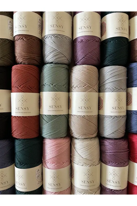 1. 5 Mm - 100 gr Polyester Makrame Ipi To'q Kulrang 150 M Polyester Makrame Ip Supla Ip Va Çanta İpligi-To'q Kulrang - 5