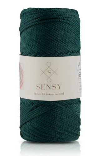 1. 5 Mm - 100 gr Polyester Makrame Ipi Yashil 150 M Polyester Makrame Ip Supla Ip Va Chanta Ipligi-Yashil 