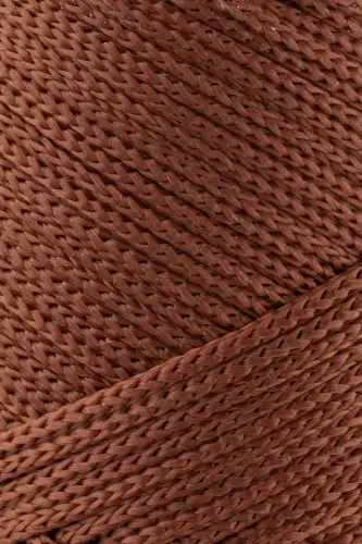 1.5 Mm - 100 gr Polyester Makrome Ipi Bakır 150 M Polyester Makrome Ip Supla Ip Ve Çanta Ipliği-Bakır - 6