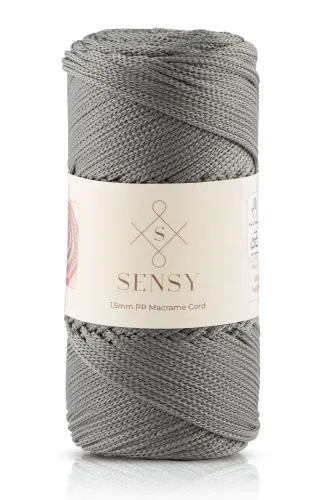 1.5 Mm - 100 gr Polyester Makrome Ipi Gri 150 M Polyester Makrome Ip Supla Ip Ve Çanta Ipliği-Gri 
