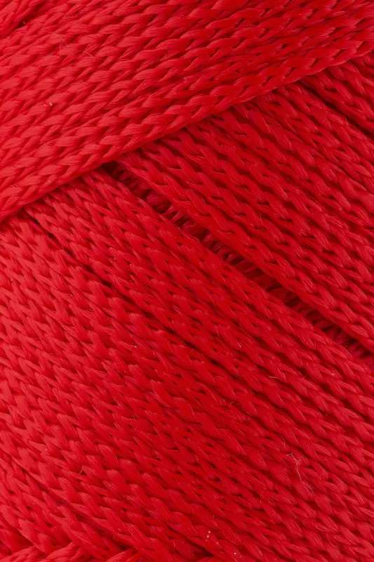 1.5 Mm - 100 gr Polyester Makrome Ipi Kırmızı 150 M Polyester Makrome Ip Supla Ip Ve Çanta Ipliği - Kırmızı - 2