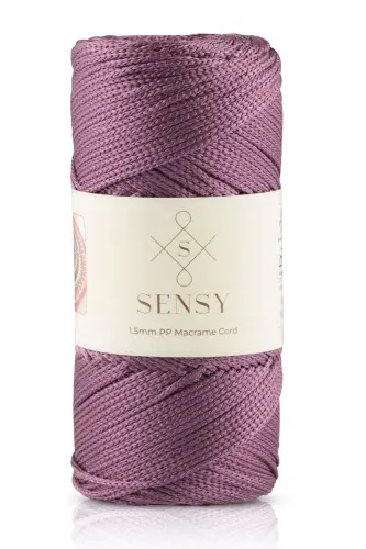 1. 5 Mm - 100 gr Polyester Makrome Ipi Mürdüm 150 M Polyester Makrome Ip Supla Ip Ve Çanta Ipliği-Mürdüm 