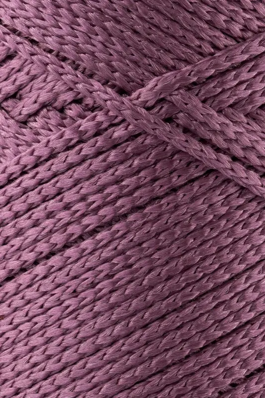 1. 5 Mm - 100 gr Polyester Makrome Ipi Mürdüm 150 M Polyester Makrome Ip Supla Ip Ve Çanta Ipliği-Mürdüm - 2