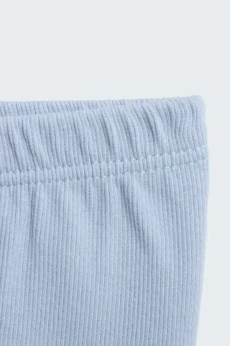 1-5 Years Blue Natural Cotton Kids Tights-Blue - 3