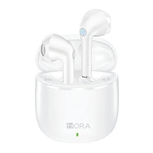 1 Hora Wireless Earbuds Bluetooth 5.3 Headphones Deep Bass in-Ear Earphones Premium Sound with Mic Charging Case for iPhone, Tablet, Android Smartphone Laptop Sports - 1 Hora