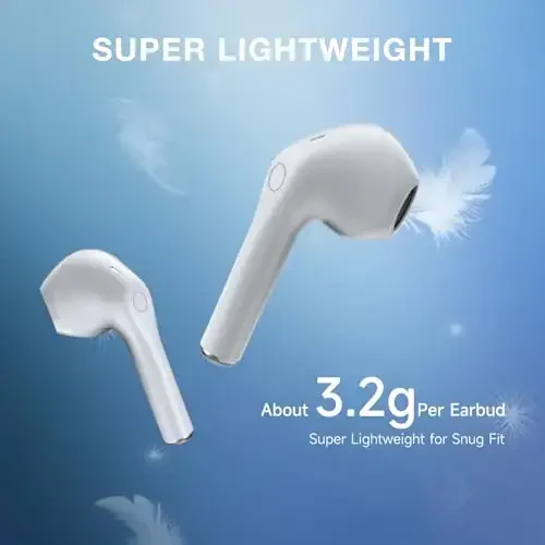 1 Hora Wireless Earbuds Bluetooth 5.3 Headphones Deep Bass in-Ear Earphones Premium Sound with Mic Charging Case for iPhone, Tablet, Android Smartphone Laptop Sports - 6