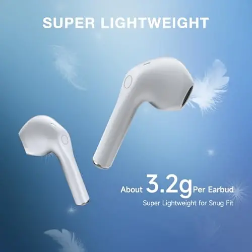 1 Hora Simsiz Quloqchinlar Bluetooth 5.3 Quloqchinlar Chuqur Bass Quloq ichiga Quloqchinlar Premium Ovoz Mikrofonli Zaryad Qutisi iPhone, Planshet, Android Smartfon Noutbuk Sport uchun - 6