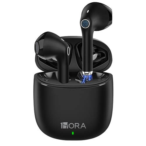 1 Hora Simsiz Quloqchinlar Bluetooth 5.3, Sport Quloqchinlari Chuqur Bass Quloq ichiga Quloqchinlar, Zaryadlash Qutisi bilan Premium Ovoz, iPhone, Android Smartfoni, Planshet, Noutbuk bilan Mos keladi - 1