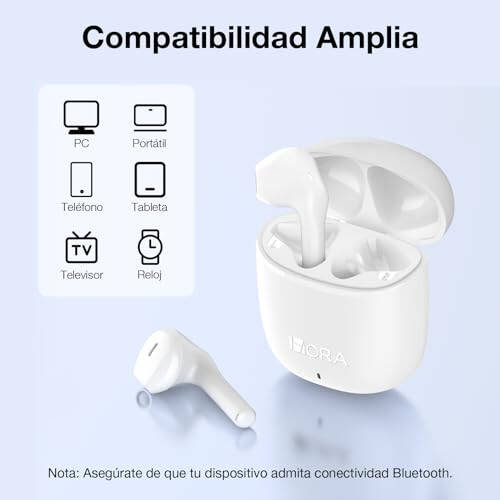 1 Hora Wireless Earbuds Bluetooth 5.3 Headphones Deep Bass in-Ear Earphones Premium Sound with Mic Charging Case for iPhone, Tablet, Android Smartphone Laptop Sports - 11