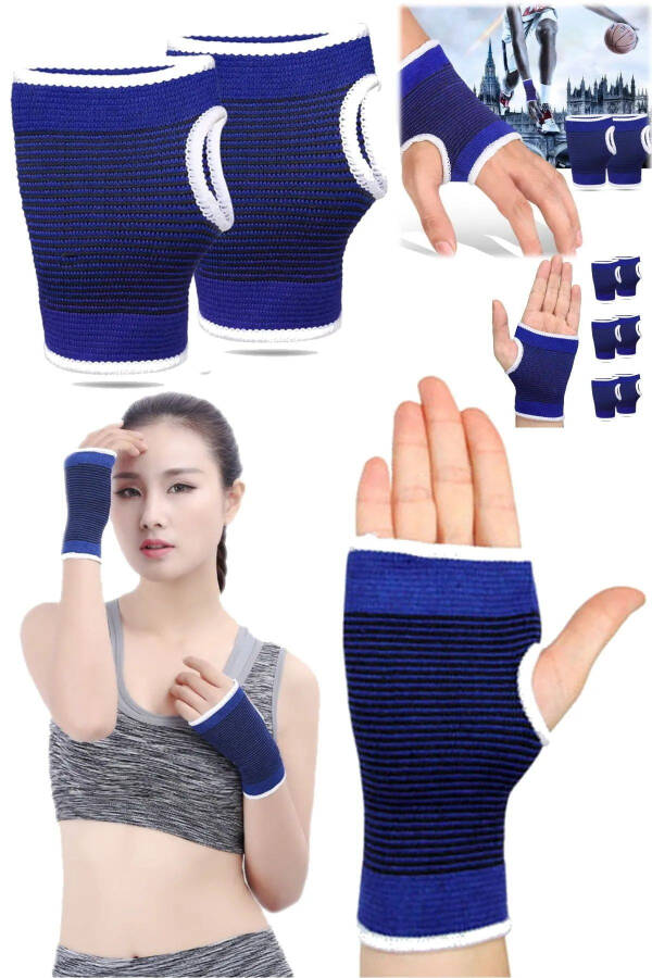 1 juft kaft tertibi elastik fitness voleybol unisex qattiq bilak sport bandaji sport qo'lqoplari - 4