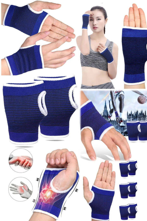 1 Pair Palm Support Elastic Fitness Volleyball Unisex Tight Wrist Sports Bandage Sports Gloves - 1