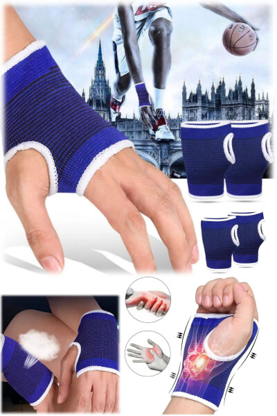 1 Pair Palm Support Elastic Fitness Volleyball Unisex Tight Wrist Sports Bandage Sports Gloves - 2