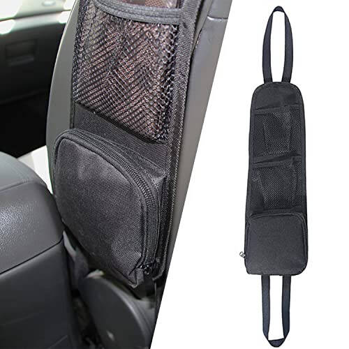 1 Pcs Auto Seat Side Organizer, 1pcs Car Seat Storage Hanging Bag Car Interior Seat Side Storage Organizer Mesh Bag Hanging Organization Fit for all cars - 1