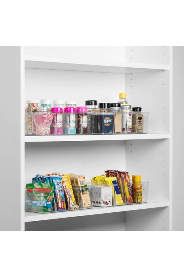 1 Piece Acrylic Removable Compartment Kitchen Refrigerator Organizer Makeup Bathroom Organizer Tea Box - 16