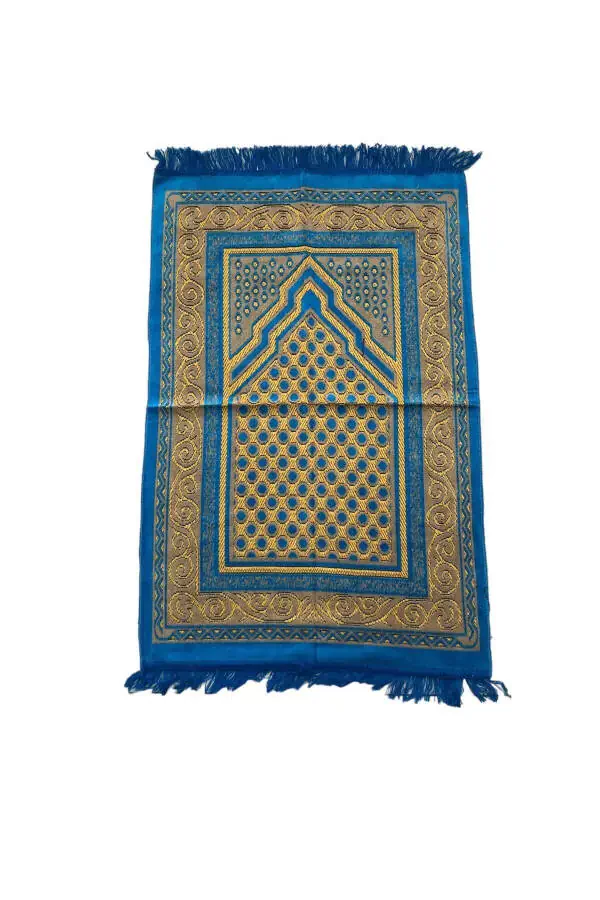 1 Piece Velvet Prayer Rug Hajj and Umrah Gift Prayer Mat 70 X 110 - 5