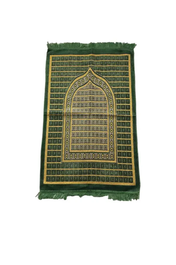 1 Piece Velvet Prayer Rug Hajj and Umrah Gift Prayer Mat 70 X 110 - 6