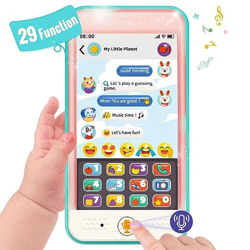 Multifunctional Baby Toys - 29 Function Toy Phone for 1 Year Old Boy & Girl, 6-18 Months - 1