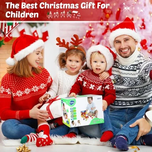 Baby Toys for 1 Year Old Boy Girl Gift Musical Train Baby Toys 6-12 12-18 Months,Early Educational Learning Montessori Kids Toys with Blocks/Light Toddler Christmas Birthday Gifts for 1 2 3 Year Old - 6