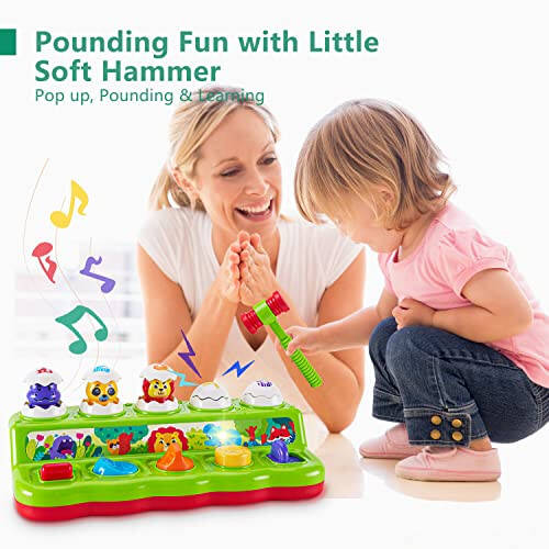 1 Year Old Toys for Boys Girls Birthday Gift, Baby & Toddler Toys, Cause and Effect Pop Up Toy with Music and Light for Toddlers 1-3, Toddler Learning Educational Montessori Toys for 1+ Year Old - 5