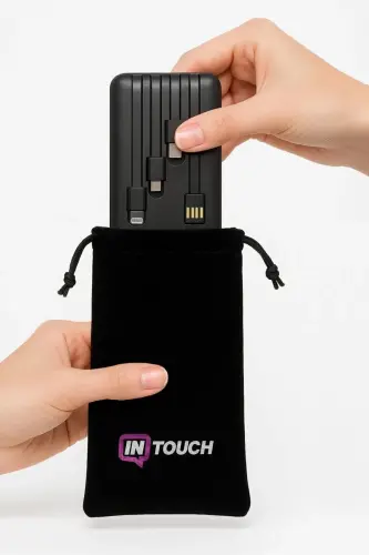 10 000 Mah Prime Raqamli Displeyli Ichki Ko'p Kabelli Powerbank, qora, ko'chma Zaryadlovchi Qurilma - 13