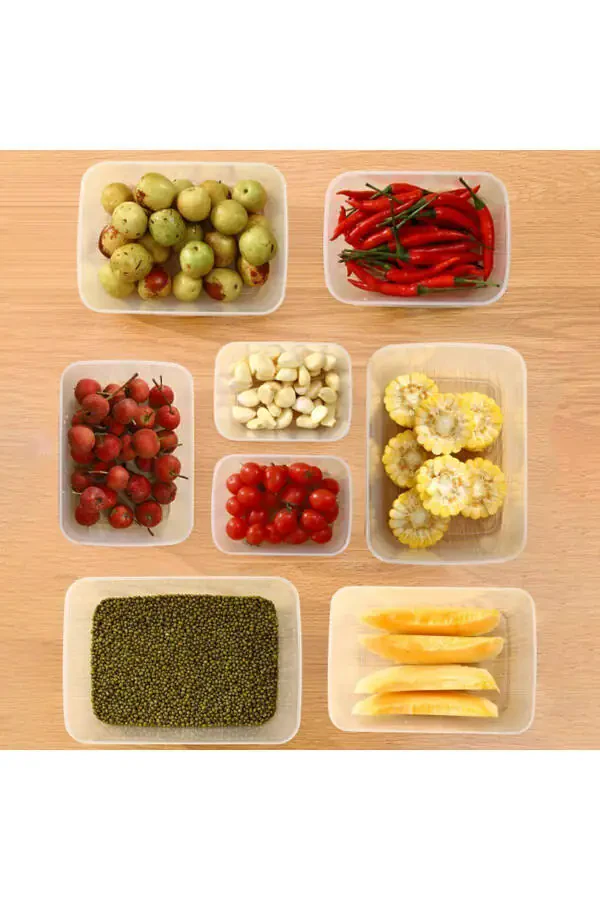 10 Adet Kapaklı Derin Dondurucuya Mikrodalgaya Uygun Sızdırmaz Saklama Kabı 1 Litre-Şeffaf - 13