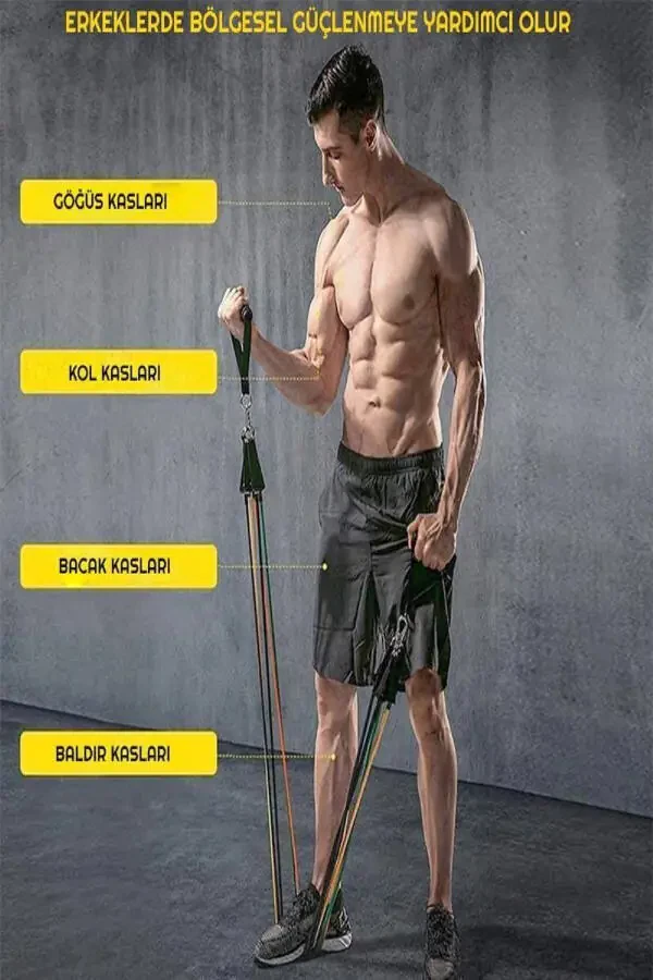 ® 10-частный набор эластичных лент для фитнеса кардио аэробики фитнеса упражнений пилатеса йоги спортивного оборудования - 2