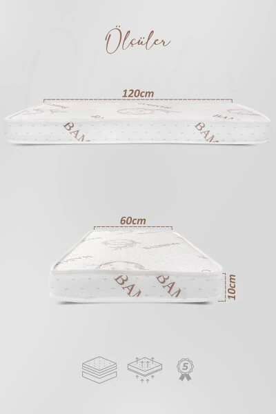 10 Cm Sponge Mattress, Baby & Child Crib Mattress, Park Bed, Co-sleeper & Baby Beds Lux - 2
