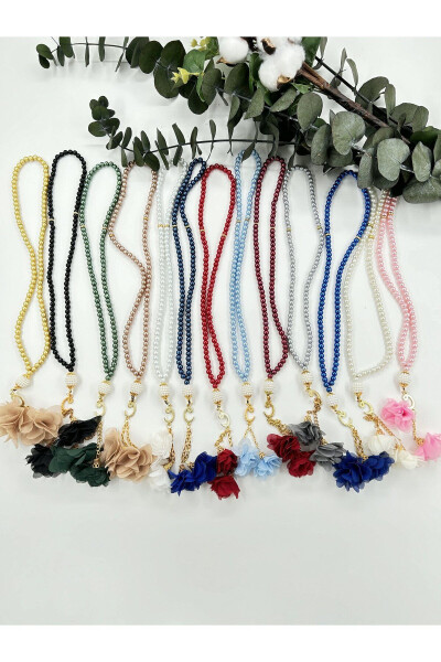 10 Color Rose Decorated 99 Beads Glass Prayer Beads (Mawlid-sunnah-hajj-umrah) - 2