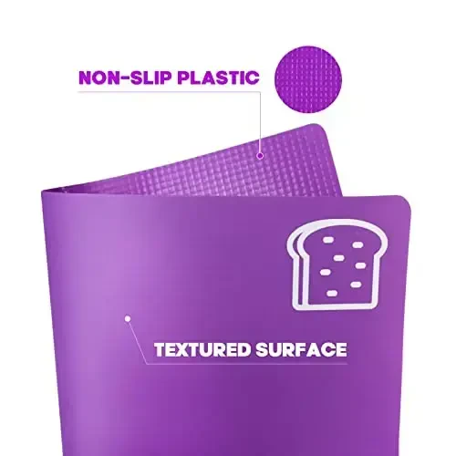 10 dona moslashuvchan kesish taxtasi, BPA-siz plastik kesish taxtalari oshxona uchun, go'sht va sabzavotlar uchun sirpanmaydigan kesish matosi, Minnatdorchilik kuni - 4