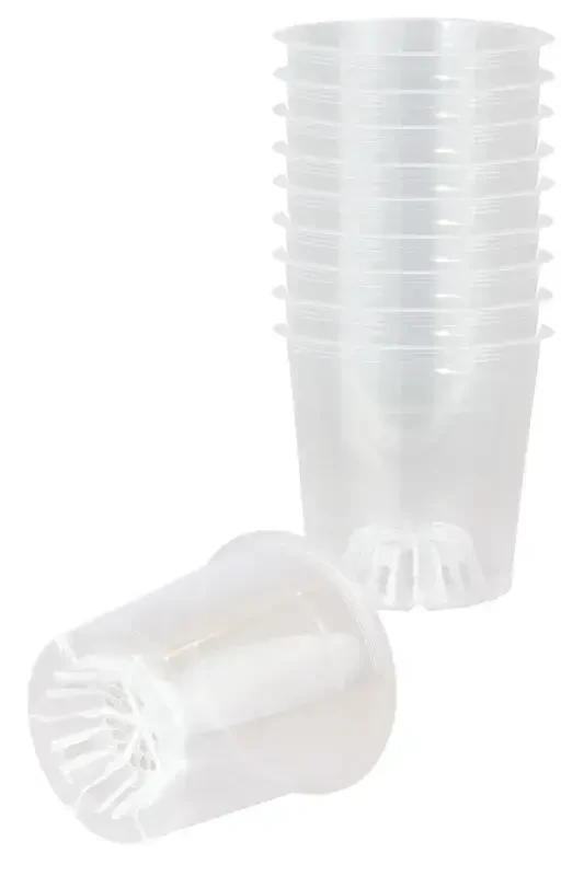 10 dona orkide yetishtirish uchun tuvak 12 ta idish 0,7 litrli shaffof plastik tuvak-10 - TOXA