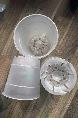 10 dona orkide yetishtirish uchun tuvak 12 ta idish 0,7 litrli shaffof plastik tuvak-10 - 4