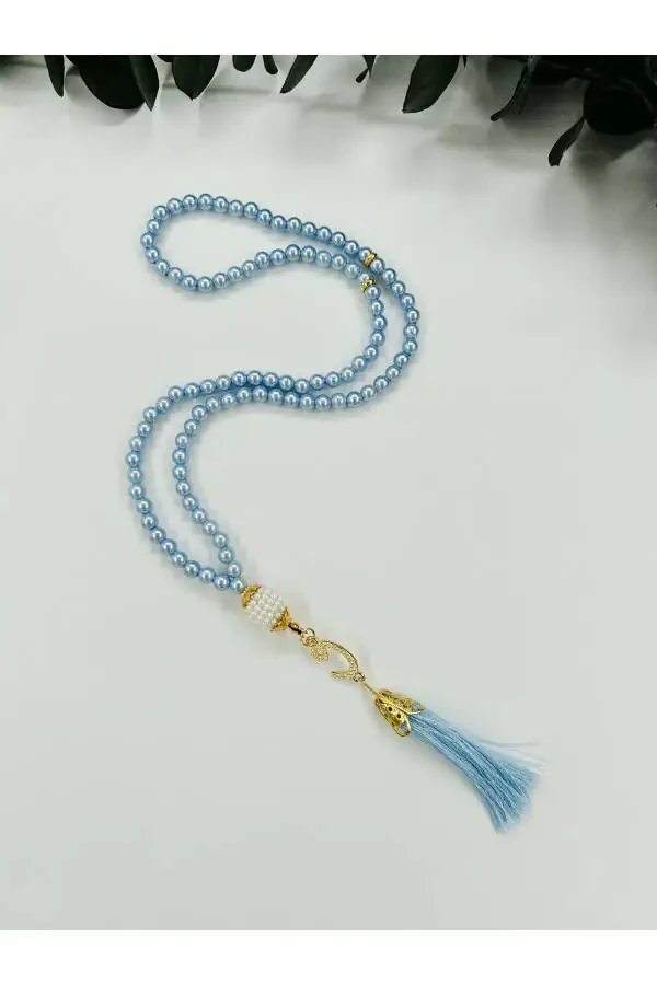 10 dona Vavli püskülli plastik marvaridli 99 ta'nalik namoz tesbehi (Mavlid-sunnat-haj-umra) - 1