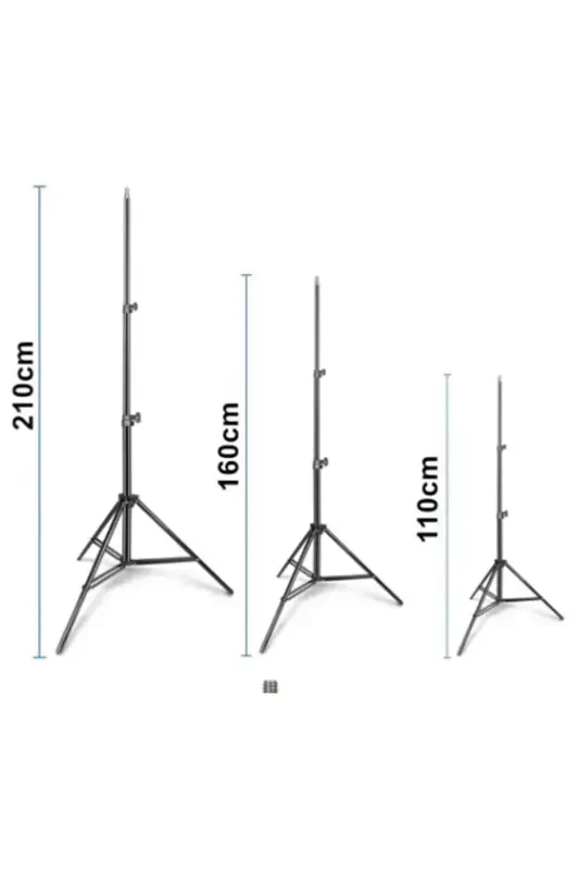 10 Inch Ring Light 120 Led Influencer Youtuber Tiktok Phone Holder Makeup Light 2.1 Mt Tripod-BLACK - 8