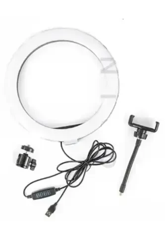 10 Inch Ring Light Only Ring Led 3 Color Adjustable Tiktok Youtuber Light-10 INCH RING BLACK - EN SİGA (1)