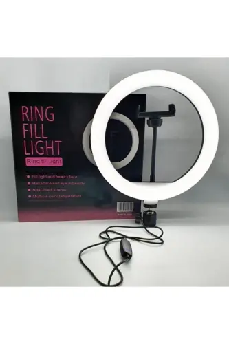 10 Inch Ring Light Only Ring Led 3 Color Adjustable Tiktok Youtuber Light-10 INCH RING BLACK - 3