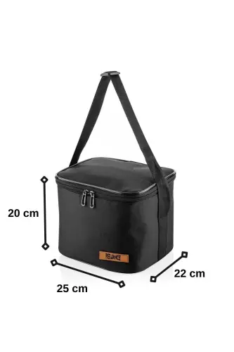 10 Liter Picnic Bag Food Carrier Thermos Thermal Lunch Cooler-black-BLACK - RELIANCE (1)