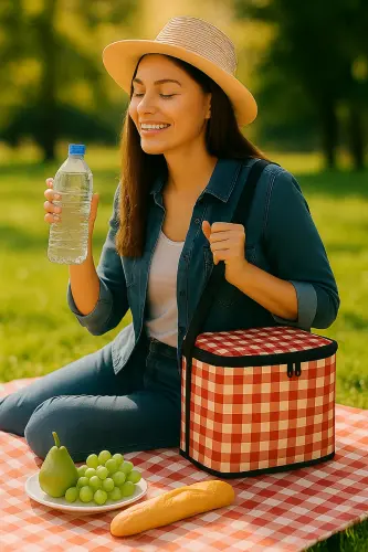 10 Liter Picnic Bag Food Carrier Thermos Thermal Lunch Cooler-Red - RELIANCE (1)
