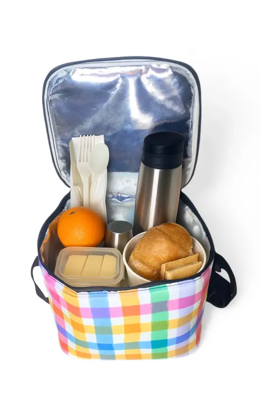 10 Litre Picnic Bag Food Carrier Thermos Thermal Lunch Cooler-Blue - 4