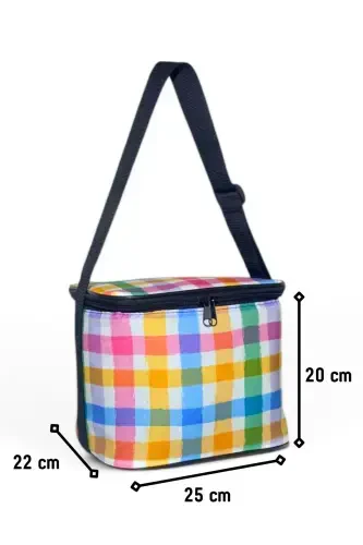 10 Litre Picnic Bag Food Carrier Thermos Thermal Lunch Cooler-Blue - 4