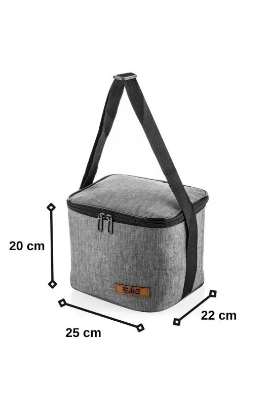 10 Litre Piknik Çantası Yemek Taşıma Termos Termal Beslenme Soğutucu - GRİ - 2