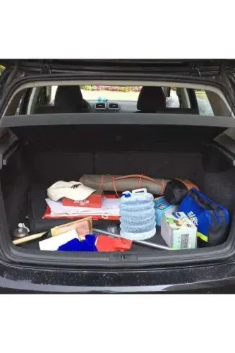 10 lt Katlanabilir Musluklu Su Bidonu, Akordiyon Damacana Çeşmeli Su Torbası Plastik Piknik Kamp - 5