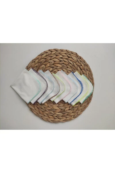 10-лу пелёнка для младенцев, 100% хлопчатобумажная бязь, салфетка для очищения младенцев, пелёнка для новорожденных - BEBELLA (1)