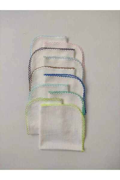 10-лу пелёнка для младенцев, 100% хлопчатобумажная бязь, салфетка для очищения младенцев, пелёнка для новорожденных - 7