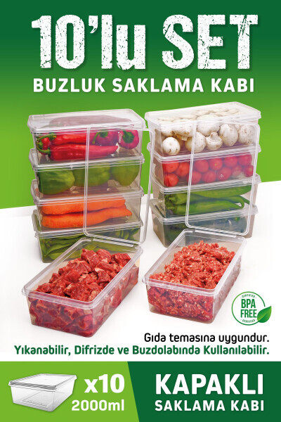 10 Pack 2 Liters Self-Sealing Freezer Storage Containers Organizer - OFFBOX (1)