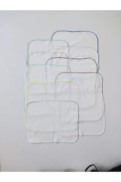 10-pack Baby Bibs, 100% Cotton Knit Fabric, Baby Wipes, Newborn Sweat Cloth - 4