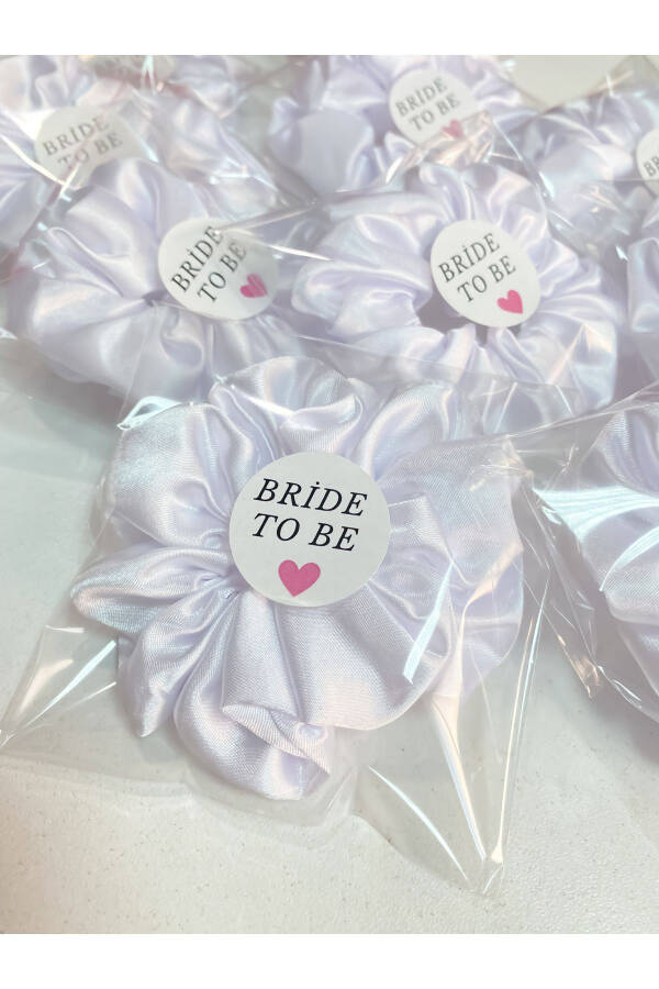 10 Pack Colorful Gift 'Bride to be' Labelled Pretzel Hair Clip - 2