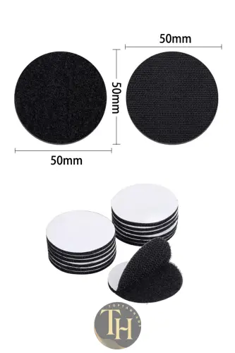 10 Pack Non-Slip Rug Mat Bedspread Gripper Velcro Set Adhesive Rug Anti-Slip - 6