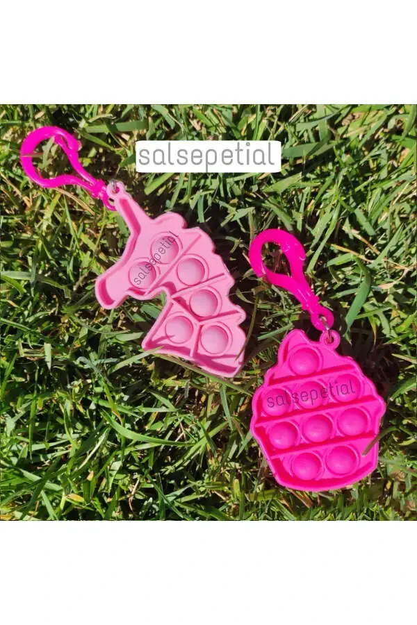 10 Pack Popit Keychain 10pcs Gift Popit Keychain Birthday Graduation Gift 10 Pack - 3